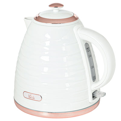 HOMCOM 3kW Rapid Boil Honeycomb Kettle - Cream 