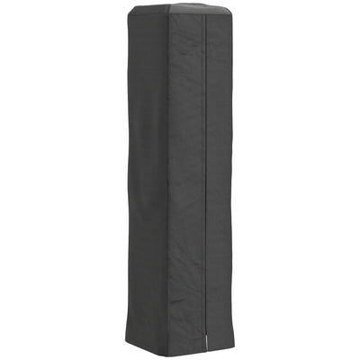 Outsunny Heavy Duty Gas Pyramid Patio Heater Cover, Full Length Outdoor Heater Cover Protector, UPF 30+ Oxford Fabric with Zipper, Black 