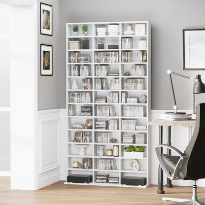 HOMCOM 33 Adjustable Compartment Storage Unit - White 