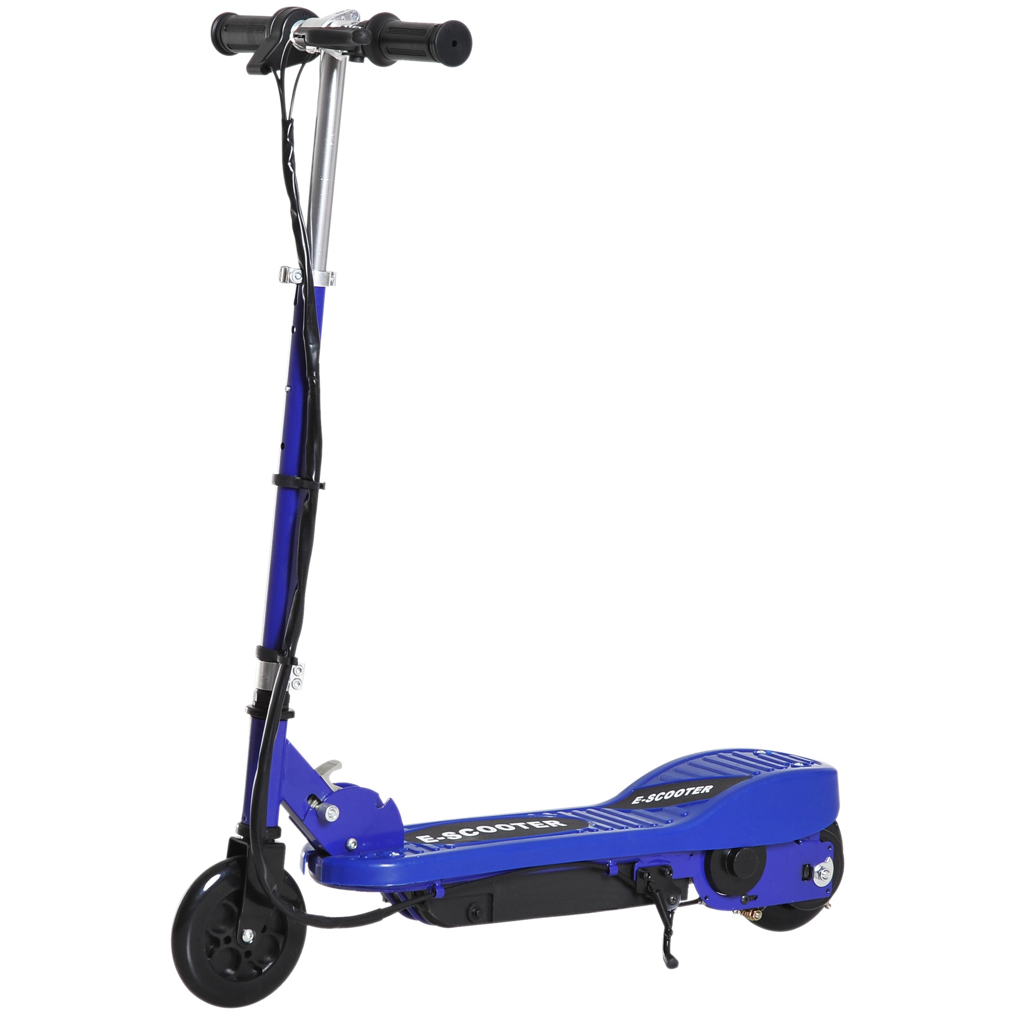 HOMCOM Folding Electric Kids Scooter Ride on Age 7-14, Blue/Black 