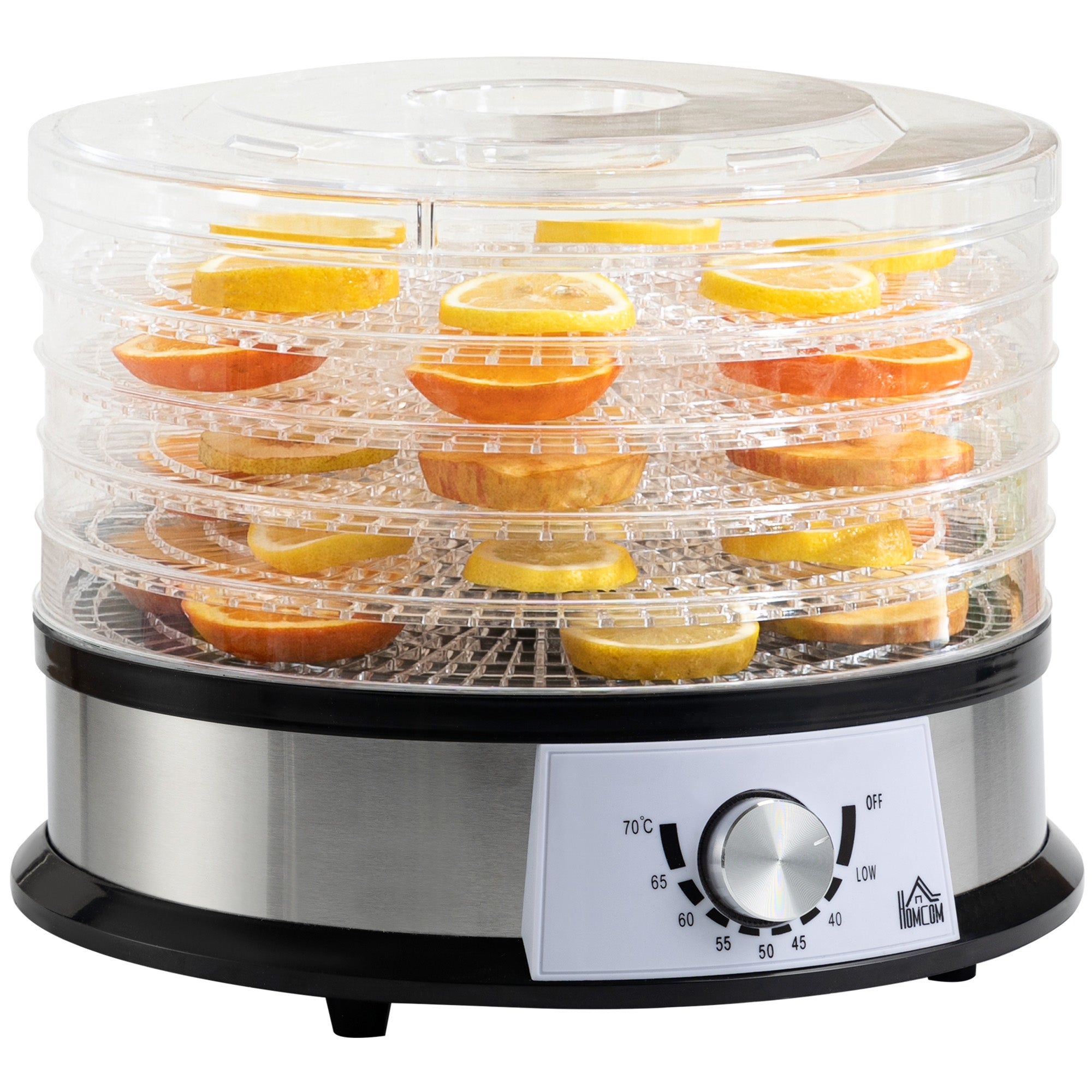 HOMCOM 40-70\'e2\'84\'83 Five-Tray Food Dehydrator