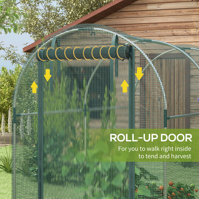 Outsunny 240 x 120cm Mini Polytunnel Greenhouse 