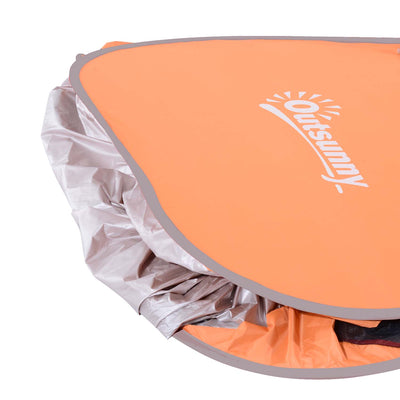 Outsunny 2 Person Pop Up UV Shelter Shade-Orange 