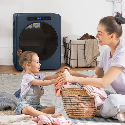 HOMCOM 5kg Compact 40-60℃  Tumble Dryer Blue 