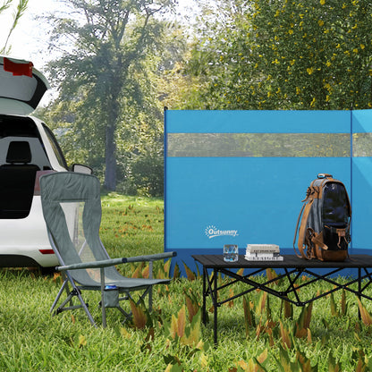 Outsunny Folding Camp Chair Portable Chair w/ Cup Holder Holds up to 136kg Perfect for Camping, Festivals, Garden, Caravan Trips, Fishing, Beach and BBQs 