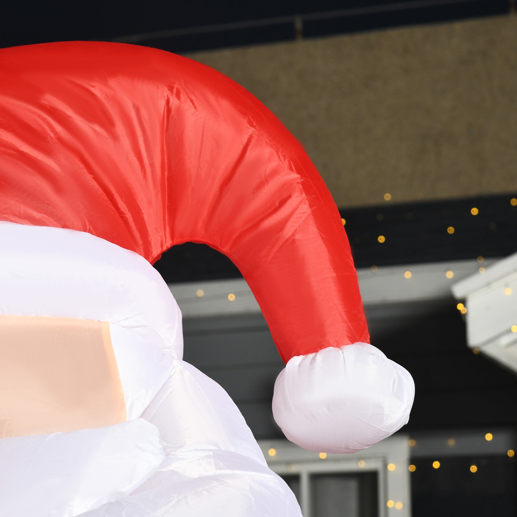 HOMCOM Inflatable Christmas Santa Claus Air Blown Decoration Yard 