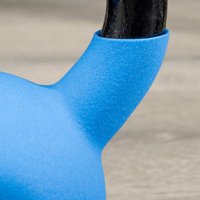 HOMCOM Soft Kettlebell, 8kg Kettle Bell with Non-Slip Handle for Home Gym Weight Lifting and Strength Training, Blue 