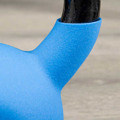 HOMCOM Soft Kettlebell, 8kg Kettle Bell with Non-Slip Handle for Home Gym Weight Lifting and Strength Training, Blue