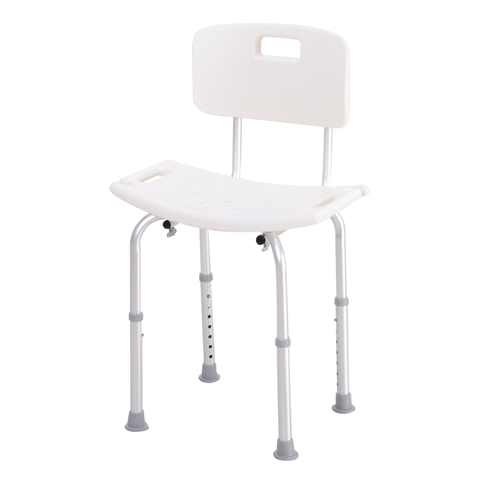 HOMCOM Bath Chair Shower Stool Safety Seat Bathroom Adjustable Positions Elderly Aids 