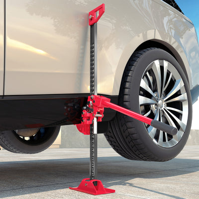 HOMCOM 3 Tonne Farm Jack, 33" High Lift Jack for 4x4 Tractors Trucks Agricultural Lifting, Red 