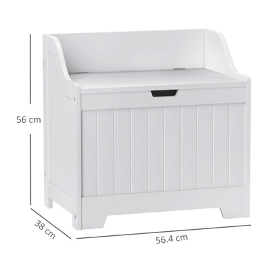 HOMCOM 61L Home Storage Chest - White 
