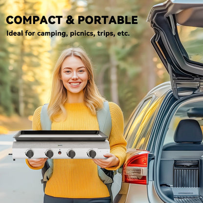 Outsunny Four Burner Portable Gas Grill 