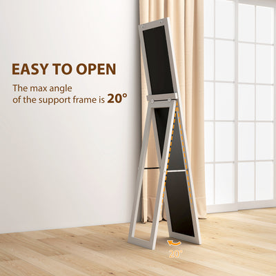 HOMCOM 37 x 157 cm Full Length Mirror - White 