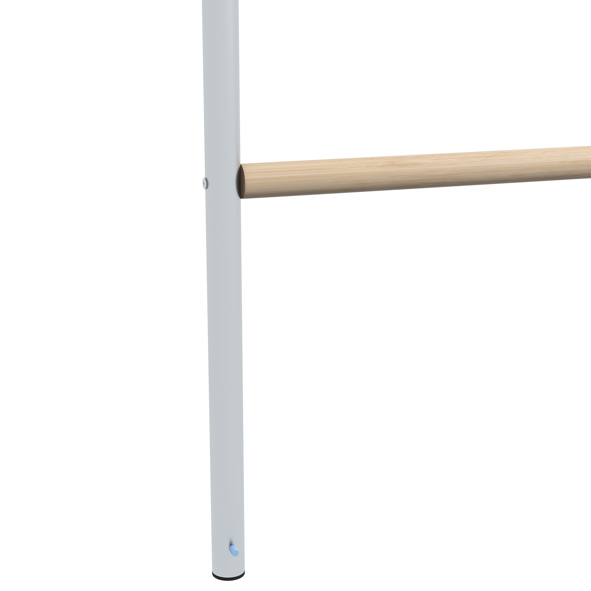 PawHut Chicken Perch for Coop, Wooden and Galvanised Steel Roosting Bar Jungle Gym, Chicken Roosting Ladder for Backyard Farm 