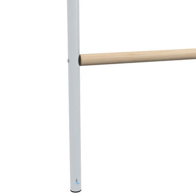 PawHut Chicken Perch for Coop, Wooden and Galvanised Steel Roosting Bar Jungle Gym, Chicken Roosting Ladder for Backyard Farm 