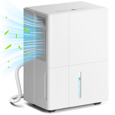 HOMCOM 30L Clothes Dryer Dehumidifier - White 