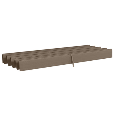Outsunny Pergola Roof, Retractable Sun Shade Cover for 2.85 x 2m Pergola, UV30+ Protected, Coffee 