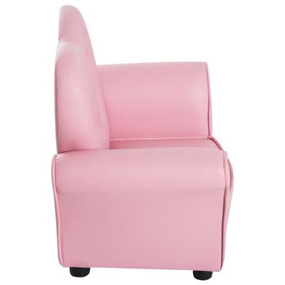 HOMCOM Kids Armchair Toddler Chair Seating Relax Playroom Seater Girl Princess Pink 