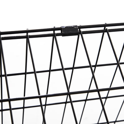 Pawhut Trapeze Collapsible Dog Pet Travel Box Cage Removable Tray 93 x 58 x 65cm 