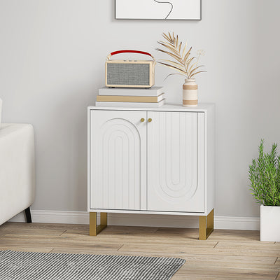 HOMCOM 2-Door Sideboard Storage Cabinet - White 