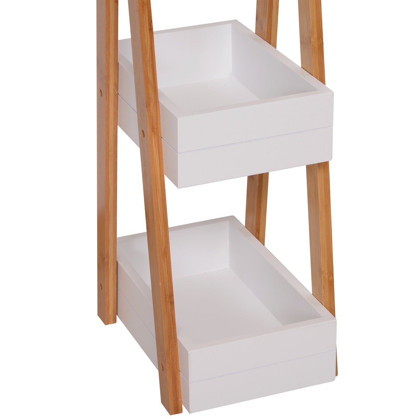 HOMCOM 3 Tier Bathroom Shower Caddy Freestanding Rack Storage Unit Shelf Organiser 