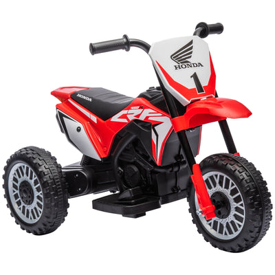 HOMCOM 6V Kids Motorbike, Three-Wheel Kids Electric Bike with Horn, Startup Sound for Ages 18-36 Months - Red 