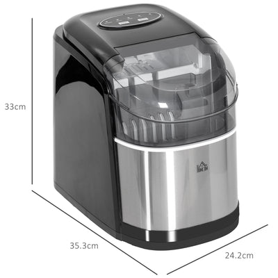 HOMCOM 12kg Countertop Ice Machine, with Scoop 