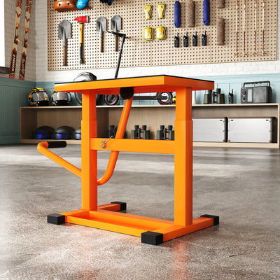 DURHAND Steel Motorbike Jack Lift, 27.5 / 39.5 H cm - Orange 