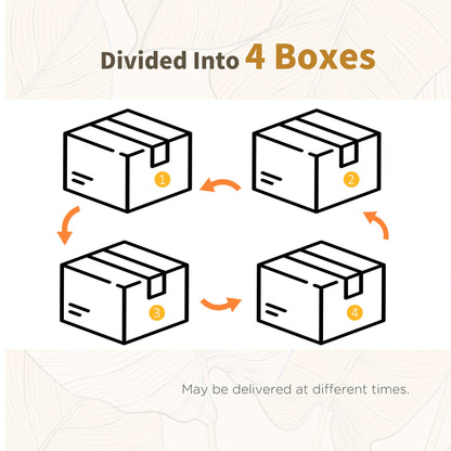 Outsunny 5-Piece Rattan Patio Reclining Chair Set with Footstools, Coffee Table, Cushions, for Outdoor Garden, Brown 