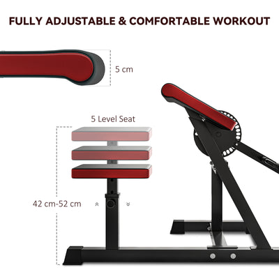 SPORTNOW Adjustable Preacher Curl Bench, Multi-Functional Weight Bench with Handlebar and Elbow Cushion for Home and Outdoor Gym 