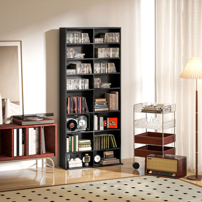 HOMCOM 640 CD Storage Tower - Black 