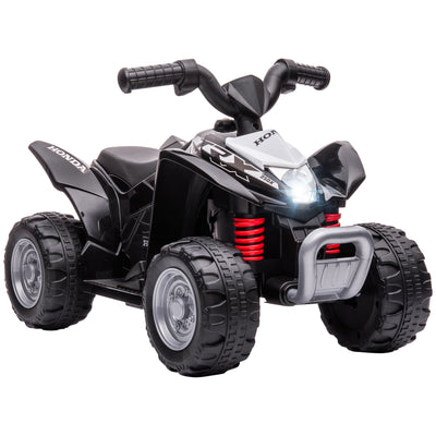 AIYAPLAY Honda Licensed Kids Electric Quad Bike, 6V ATV Ride On for Ages 1.5-3 Years, Black 