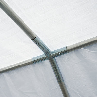 Outsunny 8m x 4m Garden Gazebo Marquee Party Tent Wedding Portable Garage Carport Event shelter Car Canopy Outdoor Heavy Duty Steel Frame Waterproof Rot Resistant 