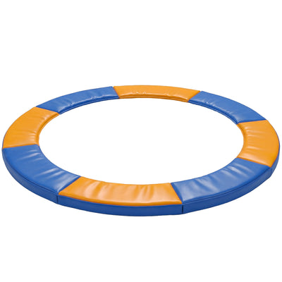 HOMCOM 8FT Trampoline Spring Cover, Plastic Trampoline Pad Replacement Safety Guard, Yellow and Blue 