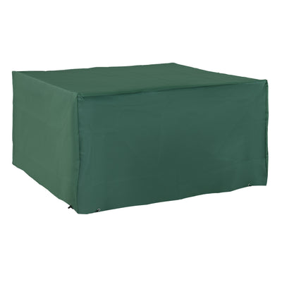Outsunny 600D Oxford Patio Set Cover Outdoor Garden Rattan Furniture Protection Cover Protector Waterproof Anti-UV, Green, 135 x 135 x 75cm 