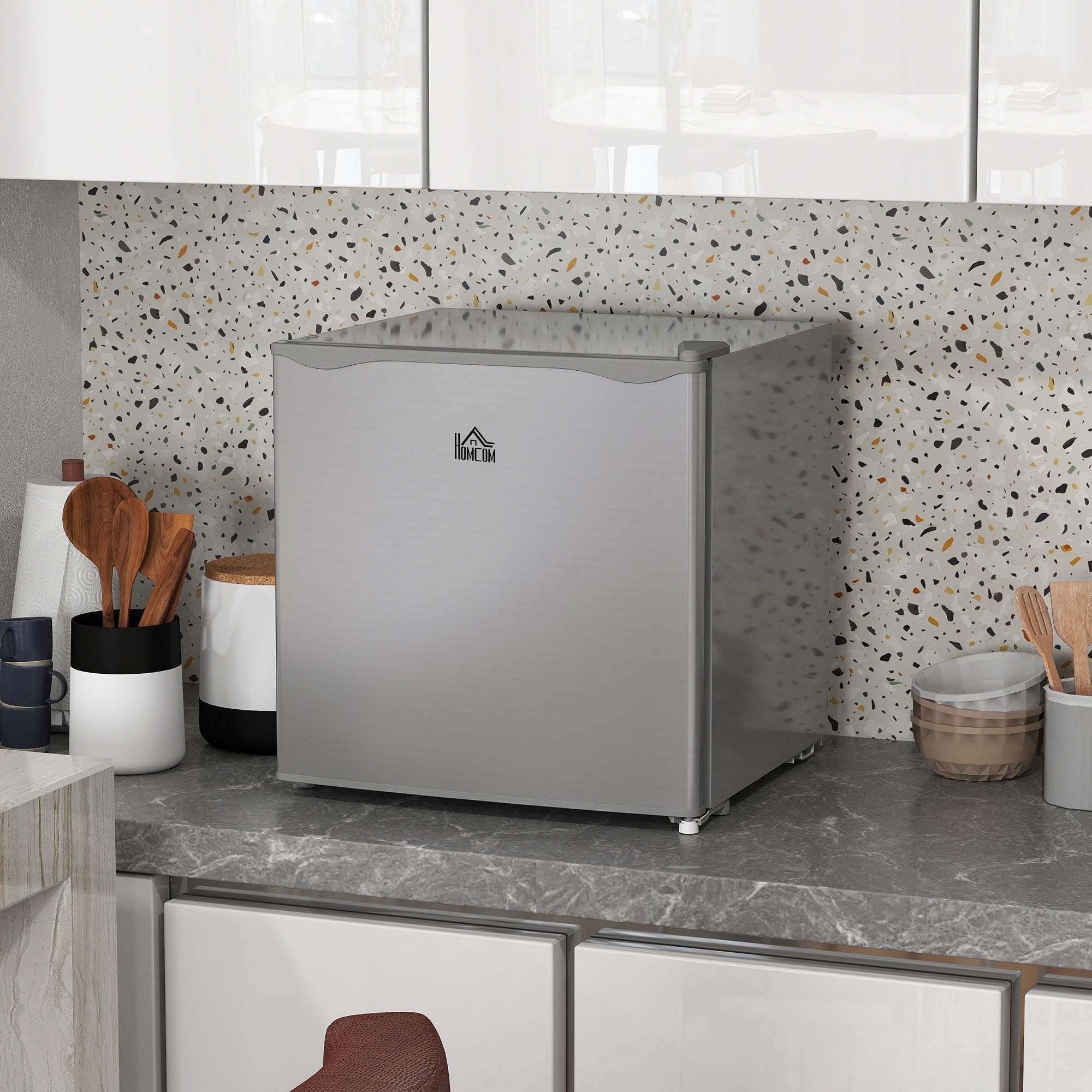 HOMCOM 35L Mini Freezer, -24℃ to -14℃ Temperature - Grey 