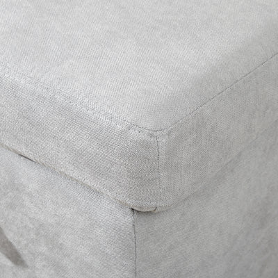 HOMCOM L Sofa Bed, with Storage - Light Grey 
