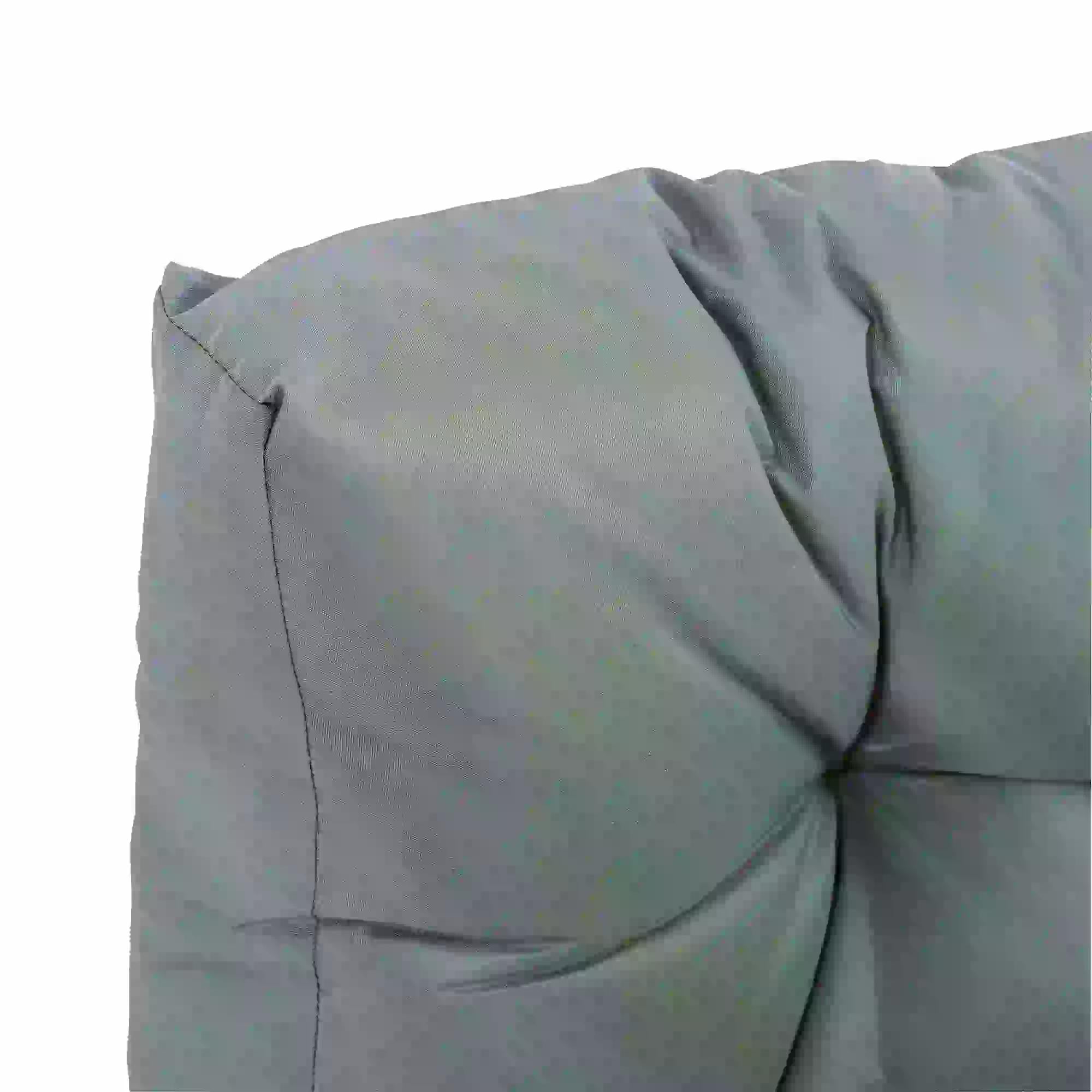 Outsunny 2Pcs Garden Tufted Pallet Cushions Seat Pad Back Cushion Indoor Outdoor Grey 