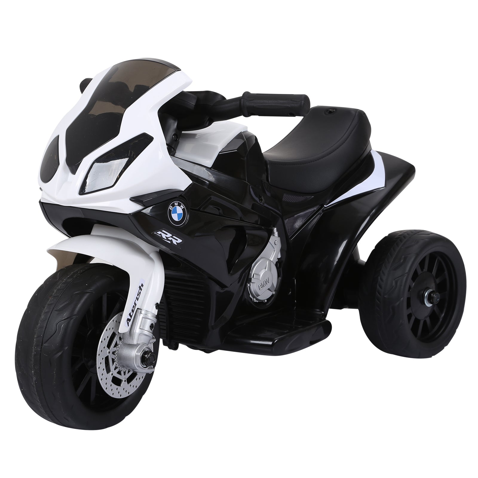 HOMCOM Electric Kids Ride on BMW Motorbike W/Headlights and Music, 6 V-Black 