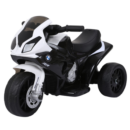 HOMCOM Electric Kids Ride on BMW Motorbike W/Headlights and Music, 6 V-Black 