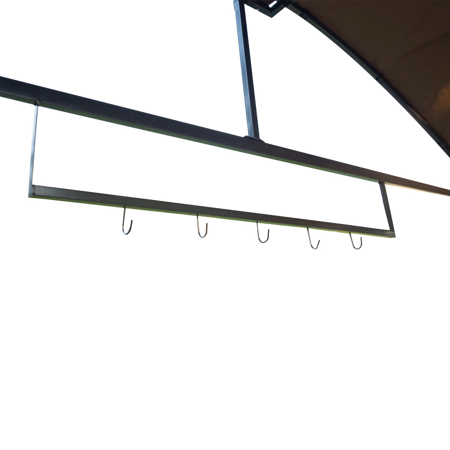 Outsunny Metal Smoking Gazebo Marquee Garden Patio BBQ Tent Grill Canopy Awning Shelter - Coffee 