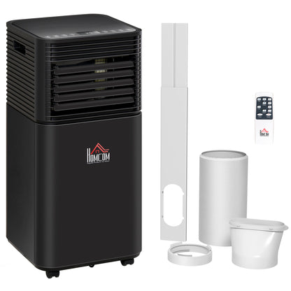 HOMCOM 5000 BTU 4-In-1 Portable Air Conditioner Unit Cooling Dehumidifying Ventilating  for Room up to 18m², with Fan, Remote, 24H Timer, Window Mount Kit, R290, A Energy Efficiency 