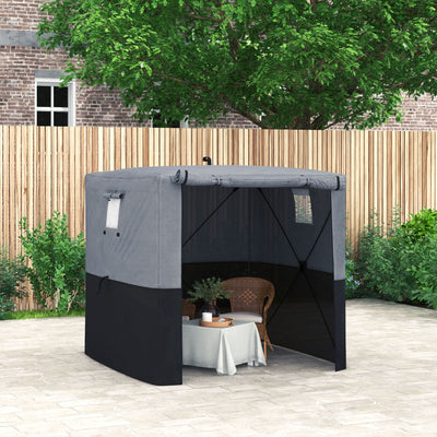 Outsunny 2 x 2m Pop-Up Gazebo, with Accessories - Black 