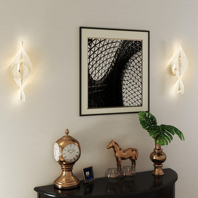 HOMCOM Led Wall Lamp 2 Pack, 13W Modern Indoor Spiral Wall Light, Colour Temperature Adjustable 3000K/4000K/6500K, for Bedroom, Living Room, Hallway, Stairs, Silver Tone 