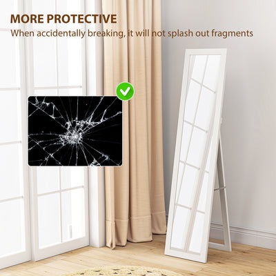 HOMCOM 37 x 157 cm Full Length Mirror - White 