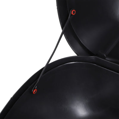 HOMCOM 24L Motorcycle Trunk Hard Tail Bike Top Box Rack Mount Luggage Helmet Storage Carrier Case Universal Scooter w/Keys & Plate 