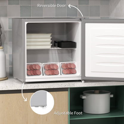 HOMCOM 35L Mini Freezer, -24℃ to -14℃ Temperature - Grey 