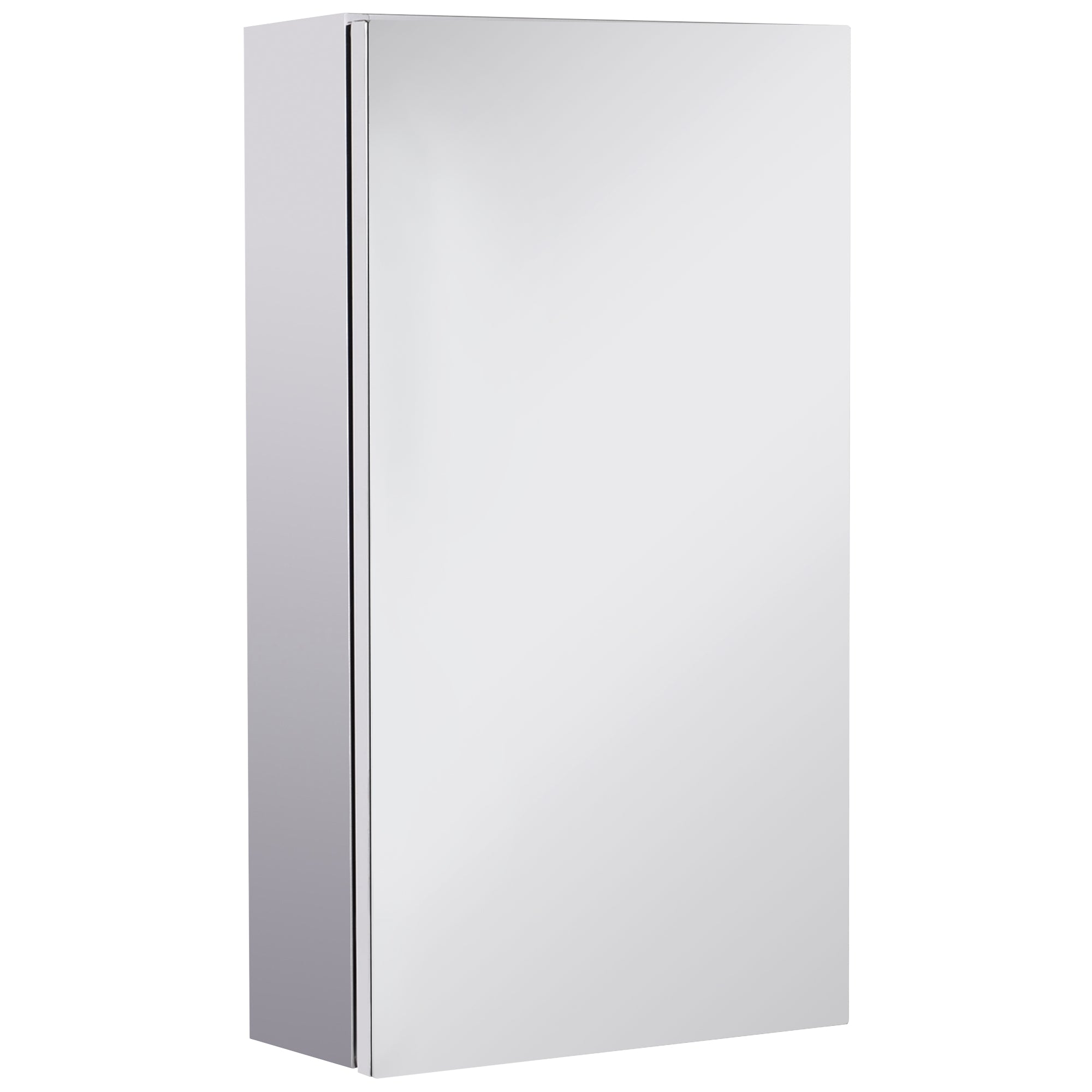 HOMCOM Stainless Steel Wall-mounted Bathroom Mirror Storage Cabinet 300mm (W) 