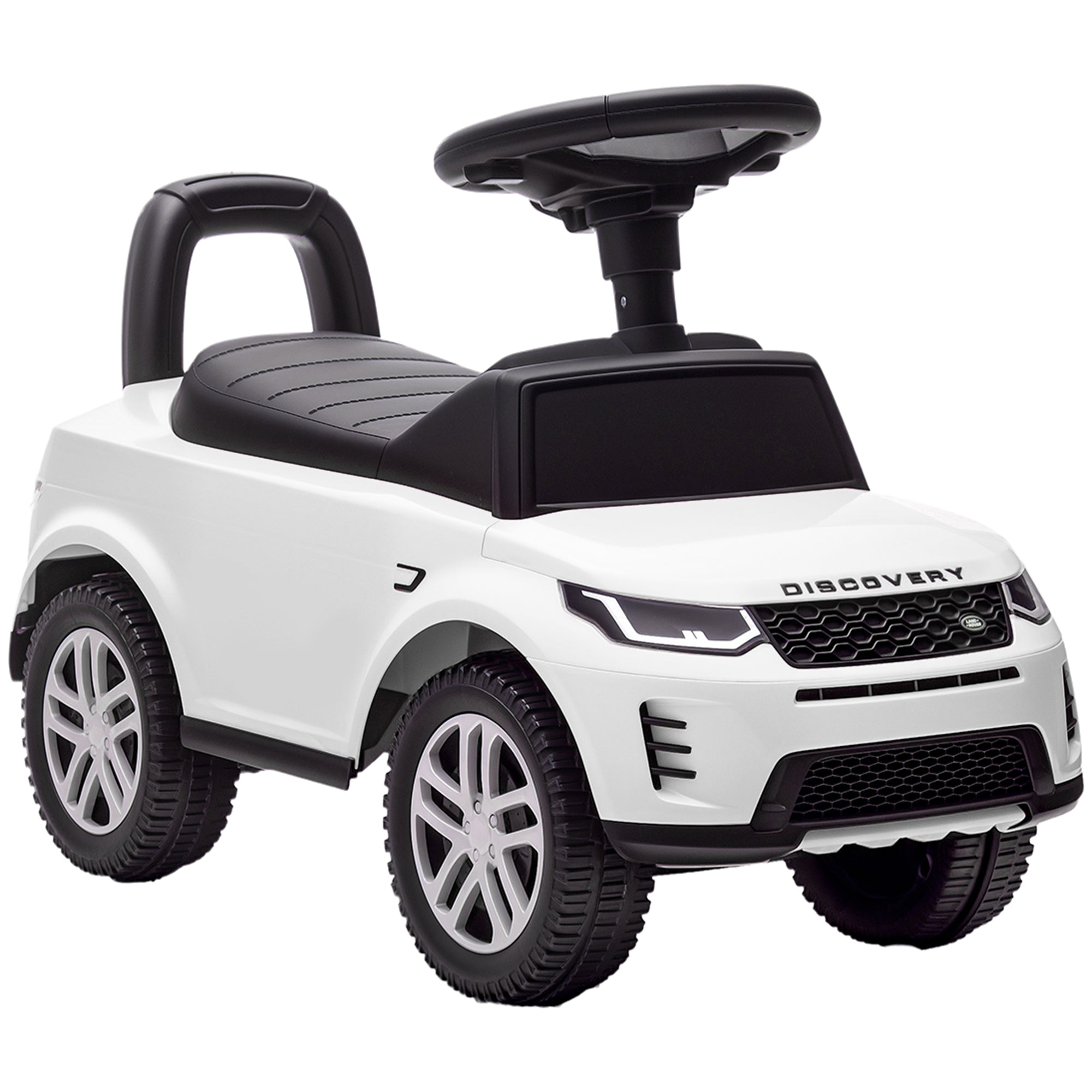 AIYAPLAY Land Rover Licensed Toddler Ride on Car with Horn, Engine Sounds, Under-Seat Storage, for 18-36 Months, White 