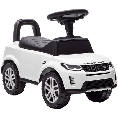 AIYAPLAY Land Rover Licensed Toddler Ride on Car with Horn, Engine Sounds, Under-Seat Storage, for 18-36 Months, White 